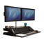 Poste de travail assis-debout Lotus Dx de Fellowes - noir