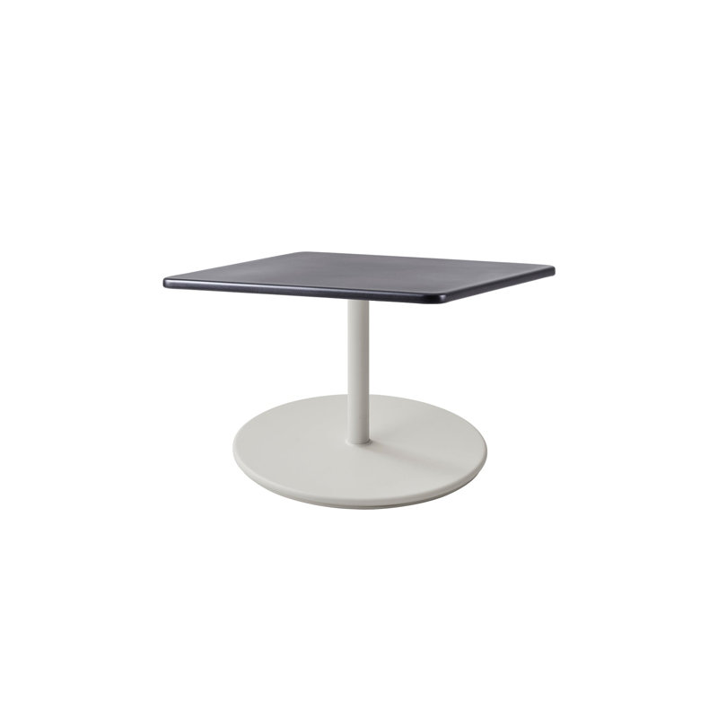 Go Outdoor Square Coffee Table, 15.9" H x 29.6" W x 29.6" D, Lava Gray