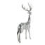 Sculpture de Noël fibre de verre renne de plancher avec motif mosaïque-102186608