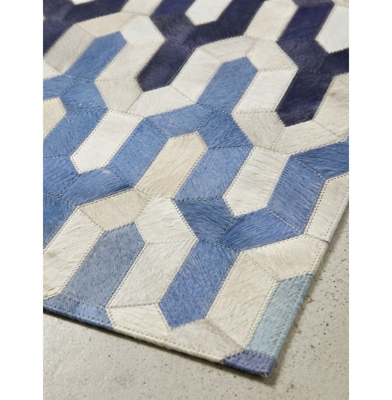 Tapis bleu Yavelyne Abani, 5 pi x 8 pi