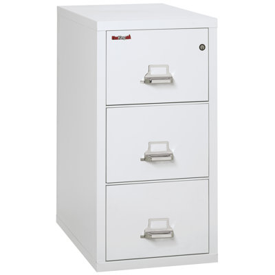 Fireproof 17.75'' Wide 3 -Drawer Steel File Cabinet
