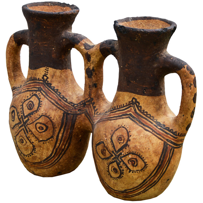 Moroccan Berber Water Vessel W/ Handles