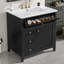 Meuble-lavabo autoportant de 30 po avec lavabo en céramique-250029449