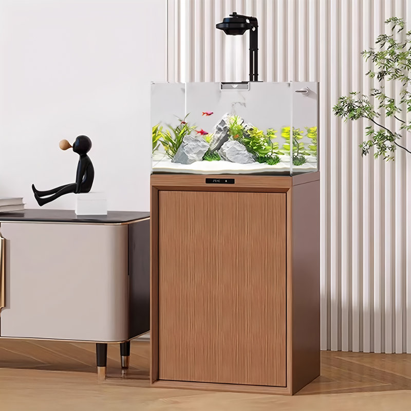 Petit aquarium carré en verre ultra-transparent