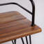 Banc industriel en bois et métal Zion
