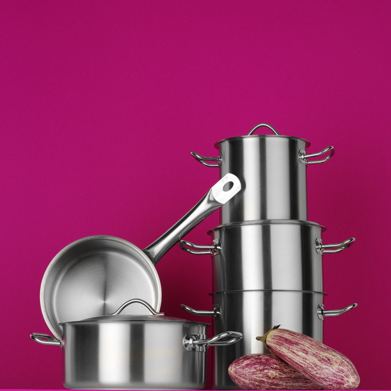 Belfry Kitchen Shila Stainless Steel Stock Pot, 30 cm