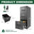 3 Drawer File Cabinet with Lock Metal Vertical File Cabinet Office Home, A4 Legal/Letter Size Narrow File Cabinet Locked,Assembly Required