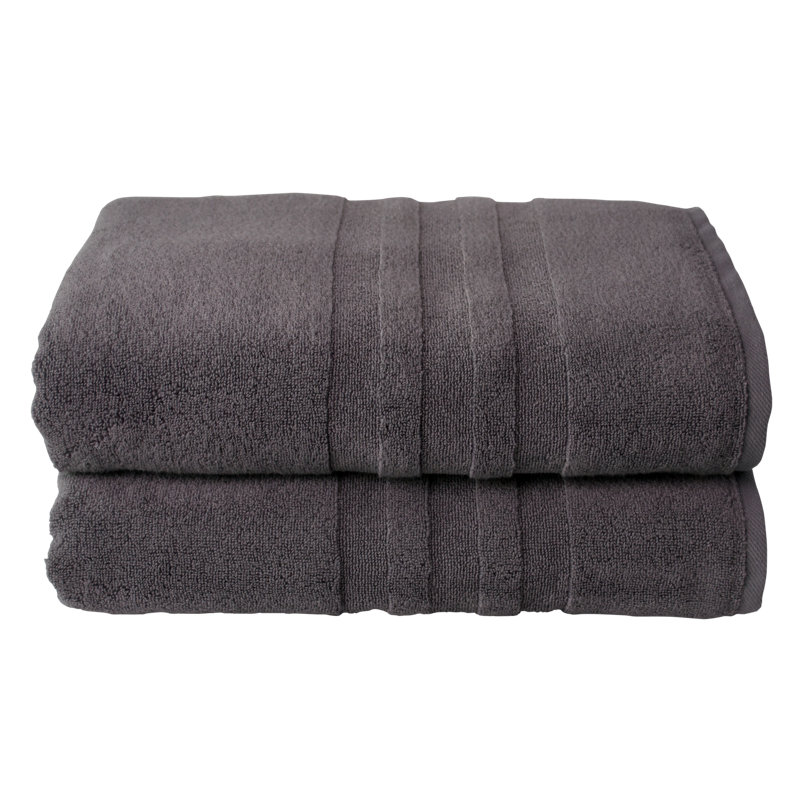 Glasco Midweight Bath Sheet, Dark Gray
