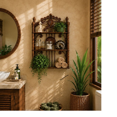 Maumelle 3 Piece Wicker Tiered Shelf