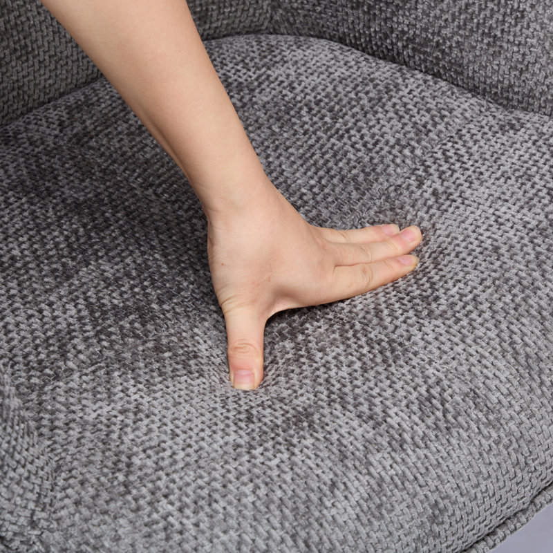 Modern Upholstered Swivel Dining Armchair