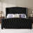 50.8" H Velvet Upholstered Adjustable Bed With Wingback Headboard & Deep Button Tufted-1170113785-1170113791