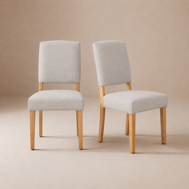 Chaise rembourrée moderne avec dossier sculpté en bois massif, chaise d'appoint Mid-Century pour salle à manger et cuisine