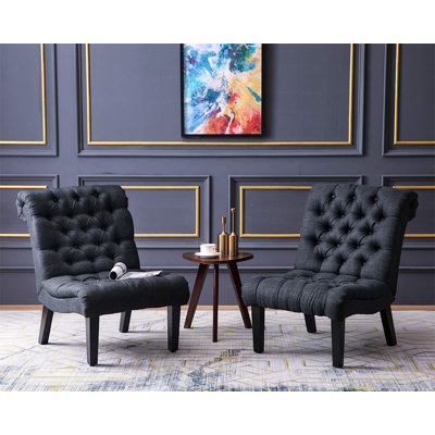 Stotler Upholstered Slipper Chair