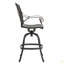 Tabouret pivotant en fonte d'aluminium