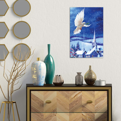 Dove of Peace 1 Piece Wrapped Canvas Painting