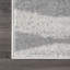 Tapis de couloir à motif géométrique pour le salon, la salle à manger, l'entrée, la chambre à coucher, le vestibule et la cuisine Sarepta, gris / blanc cassé-20136564