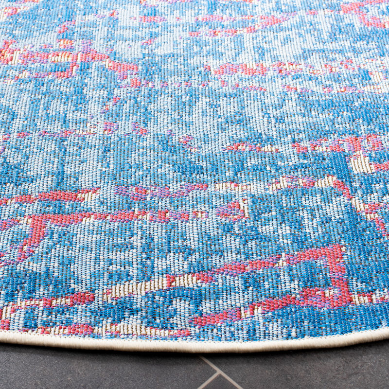 Summer Performance Abstract Indoor/Outdoor Area Rug, Runner 2' x 8'