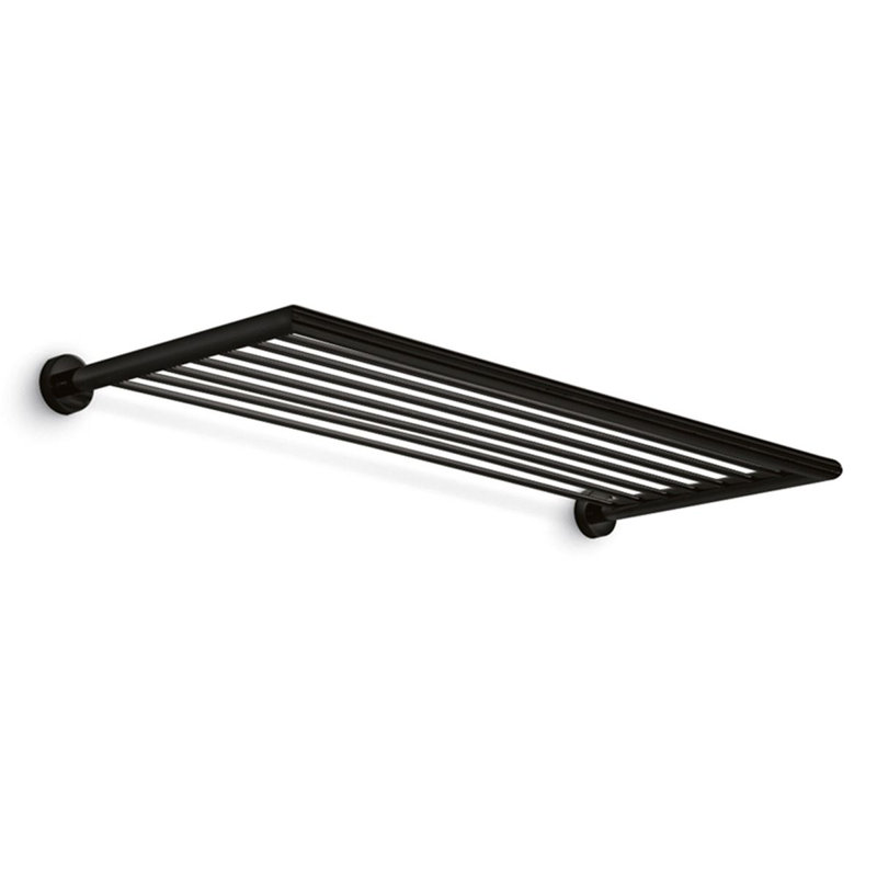 Baketo Wall Mounted Towel Rack, Matte Black