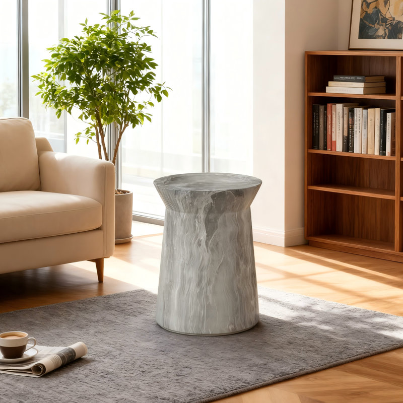 Table d'appoint d'extérieur en ciment