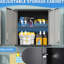 Armoire de rangement en métal avec serrure et tablette pour l'organisation de bureau