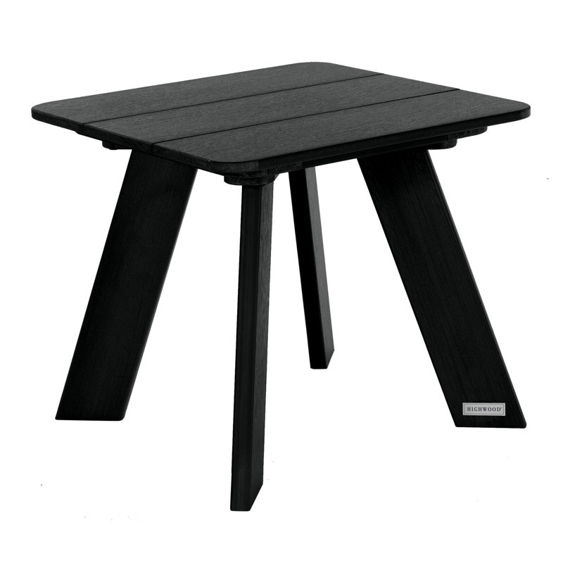 Table d'appoint en plastique Byrnes, Noir