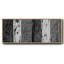 Nickel brossé imprimé abstrait I - toile encadrée-110644434