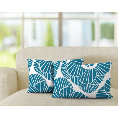  Polyester / Mélange de polyester Housse de coussin rectangulaire intérieure / extérieure lombaire et insert
