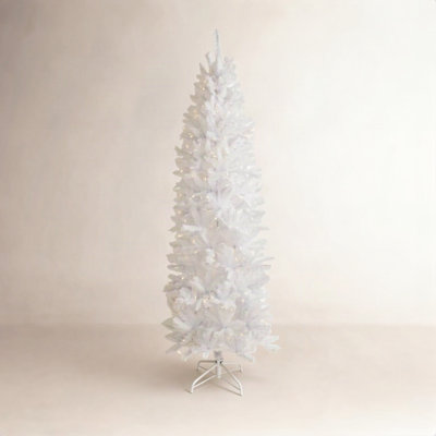 White Pre-Lit Pine Christmas Tree