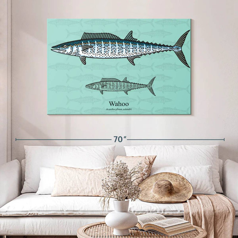 Brampt Wahoo Fish, 32" H x 48" W