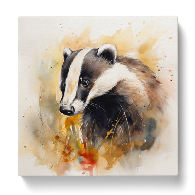 Badger Watercolour - Print
