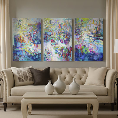 Gathering up the Goddess I  -Custom Wrapped Gallery Canvas - 3 Pieces