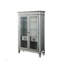 Montana Curio Cabinet in Mirrored & Antique Platinum