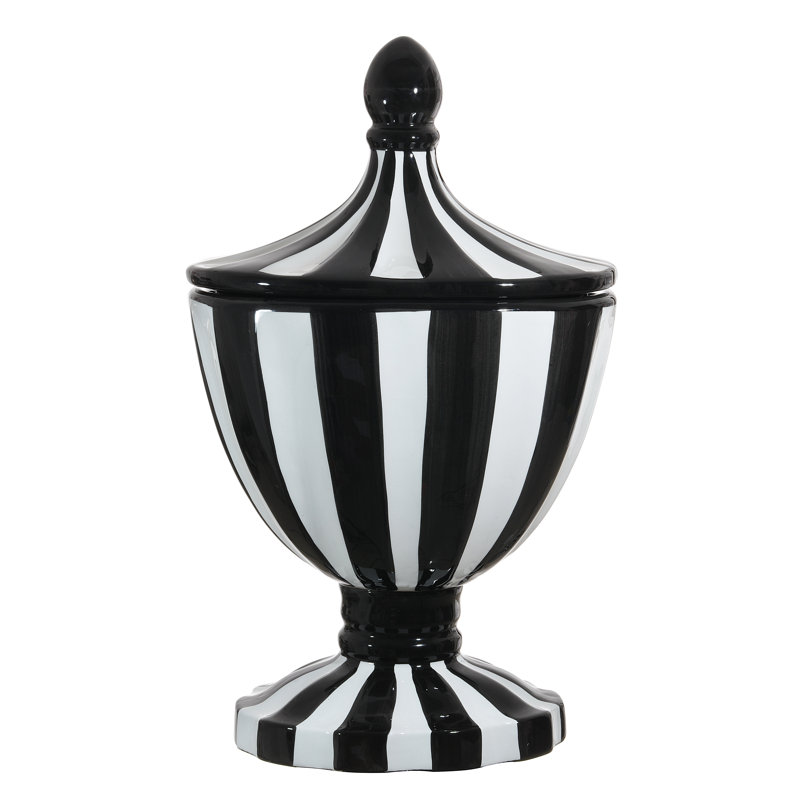 Pots terre cuite noir/blanc 19,3" Knoxville