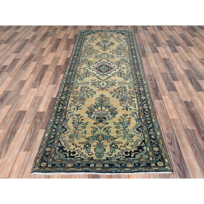 Tapis de couloir 3 po 5 po x 10 po 1 po crème, vanille, persan rétro rétro, aspect usé, laine usée, large tapis de couloir A00A250A2C964E77AEE5C1DC6575EDBD