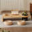 Burlywood Solid wood Half-circle Coffee Table-109243242