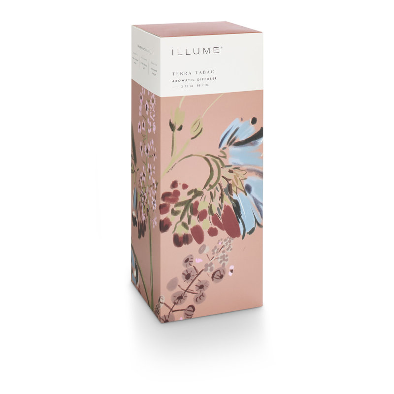 Terra Tabac White Ceramic Reed Diffuser with Cashmere Musk