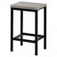 Table de salle à manger à hauteur de comptoir extra longue avec 3 tabourets, ensemble de table de pub avec repose-pieds, gris
