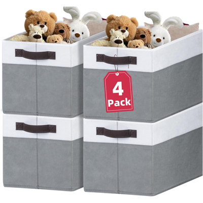 Extra Storage Bins Closet Organizers And Storage Baskets For Organizing Clothes Toy Blanket Fabric Storage Cubes Containers For All Room Organizati
