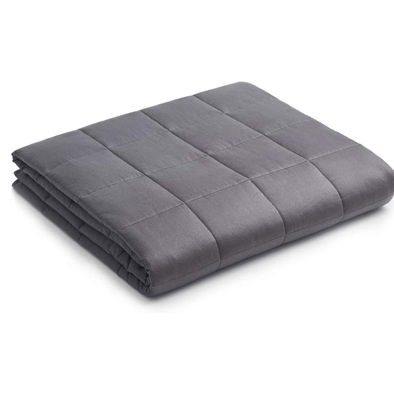 Couverture 100% coton , Double, 15, Gris foncé