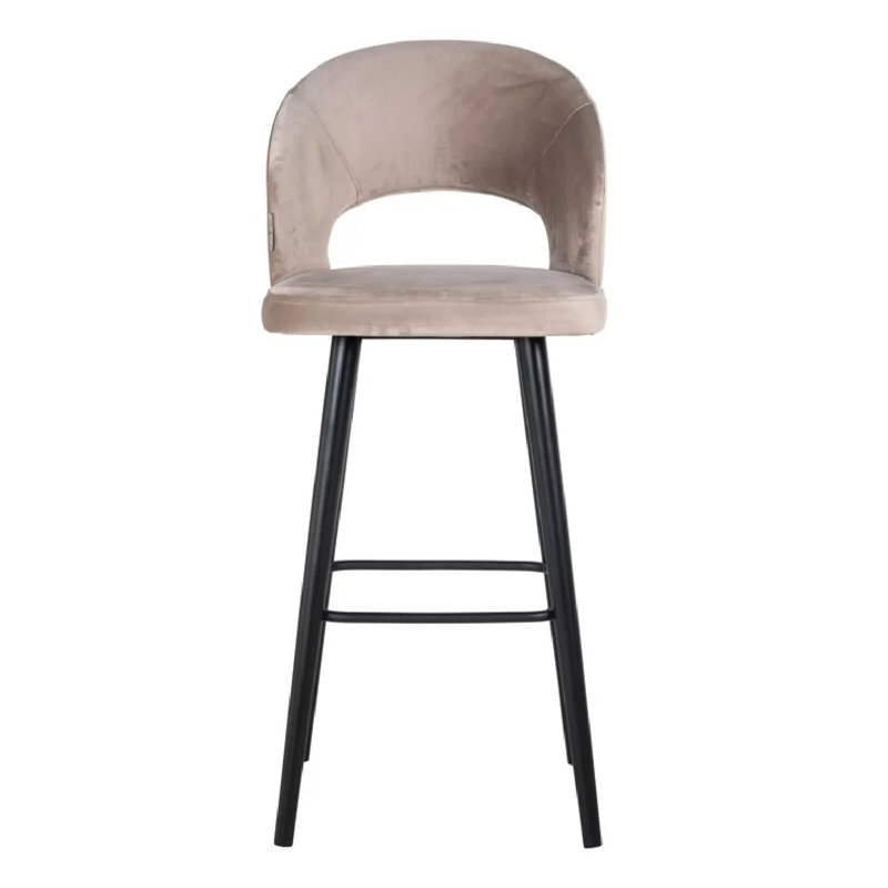 Savoy Upholstered Counter Stool, Brown