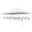 Tente de réception 20 x 30 pi, auvent robuste avec sacs de transport, abris d'extérieur en PVC 480 g / m²-124846924