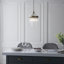 Geira Pendant finished in Ant. Brass