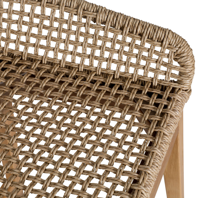 Tabouret de bar en bois de teck Audra