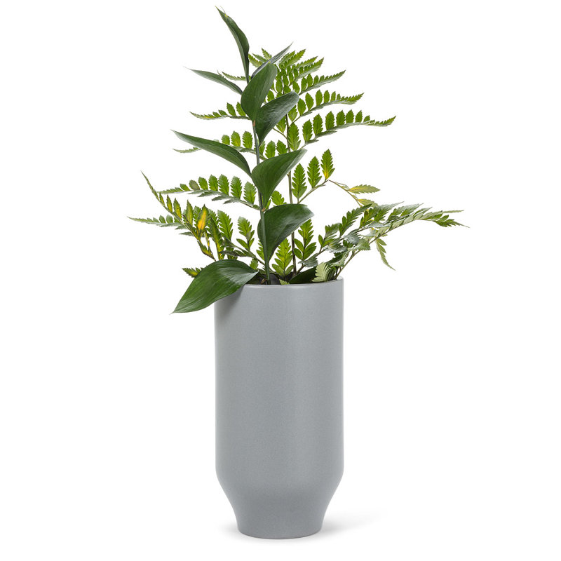 Vase gris mat