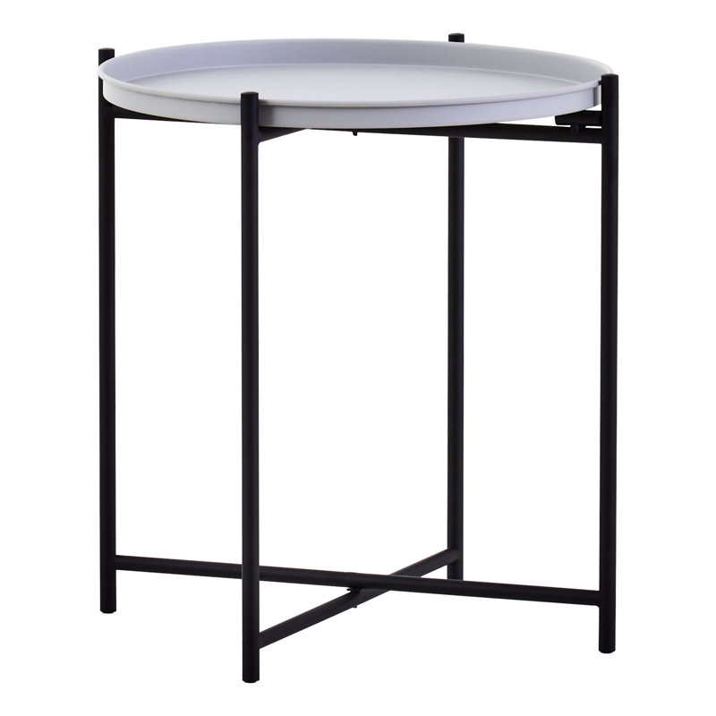 Alexica End Table, Black, Grey