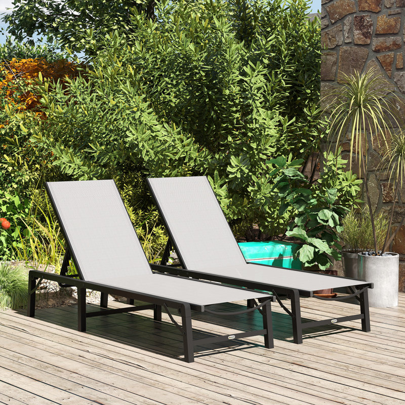 185cm Long Single Chaise, Grey