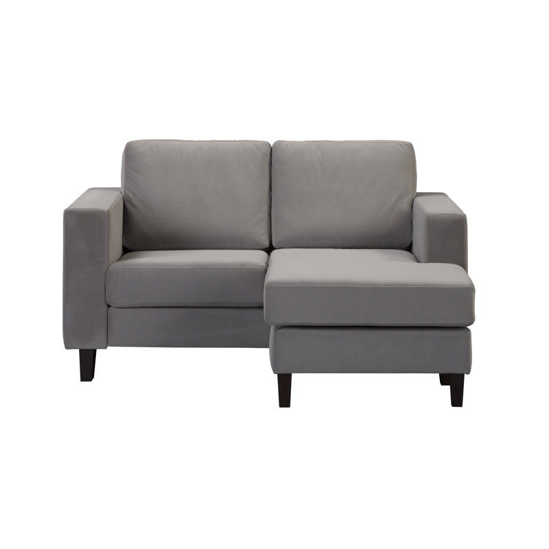 Ladarien Corner Sofa, Right Hand Facing, Grey, Wenge