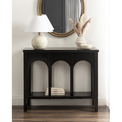Wooden Entryway Console Table