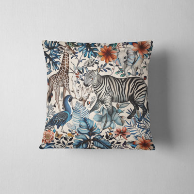 Jungle Haven Reversible Pillow Cover