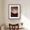 Cappuccino artistique - reproduction encadrée mate pour la décoration intérieure